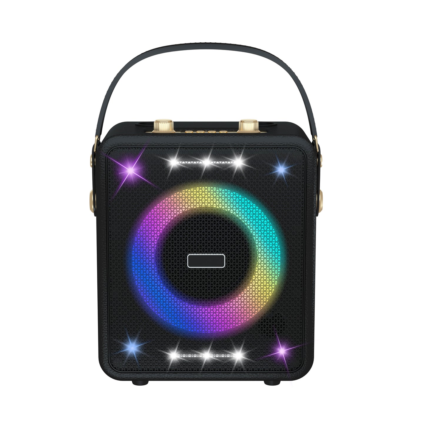 Retro Bluetooth Karaoke Speaker W/ Dual Wireless Microphone