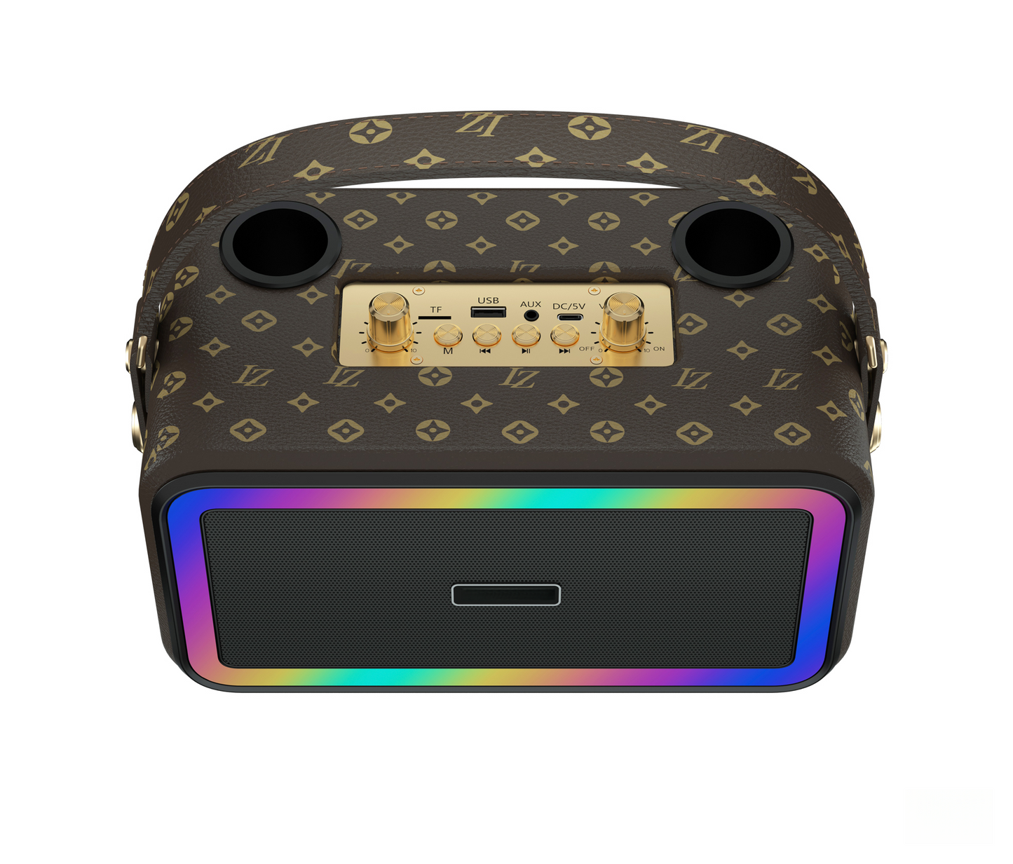 Retro Bluetooth Karaoke Speaker W/ Dual Wireless Microphone