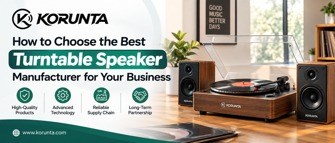 How to Choose the Best Turntable Speaker Manufacturer for Your Business