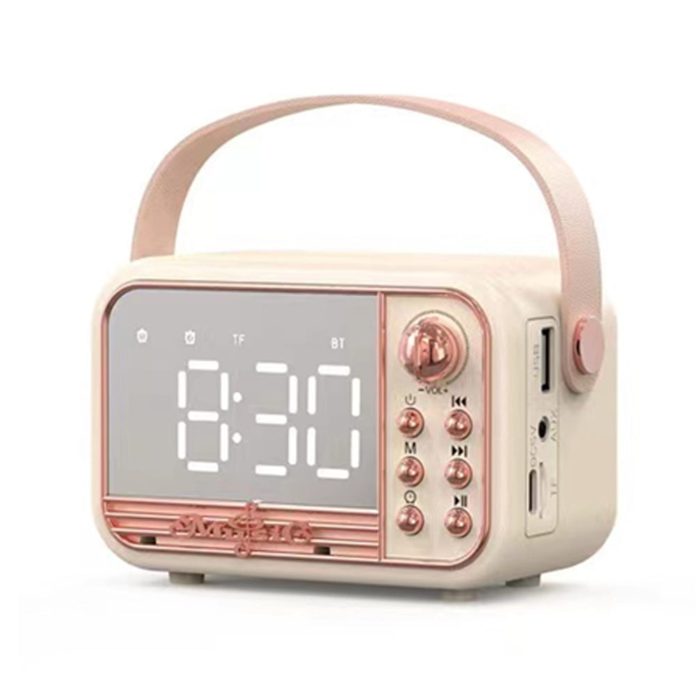 Retro Design Bluetooth Speaker with Dual Alarm Clock — CR00S11