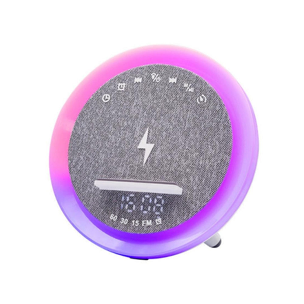 Bluetooth Clock Radio Speaker with Fast Qi Wireless Charger — CR0S302