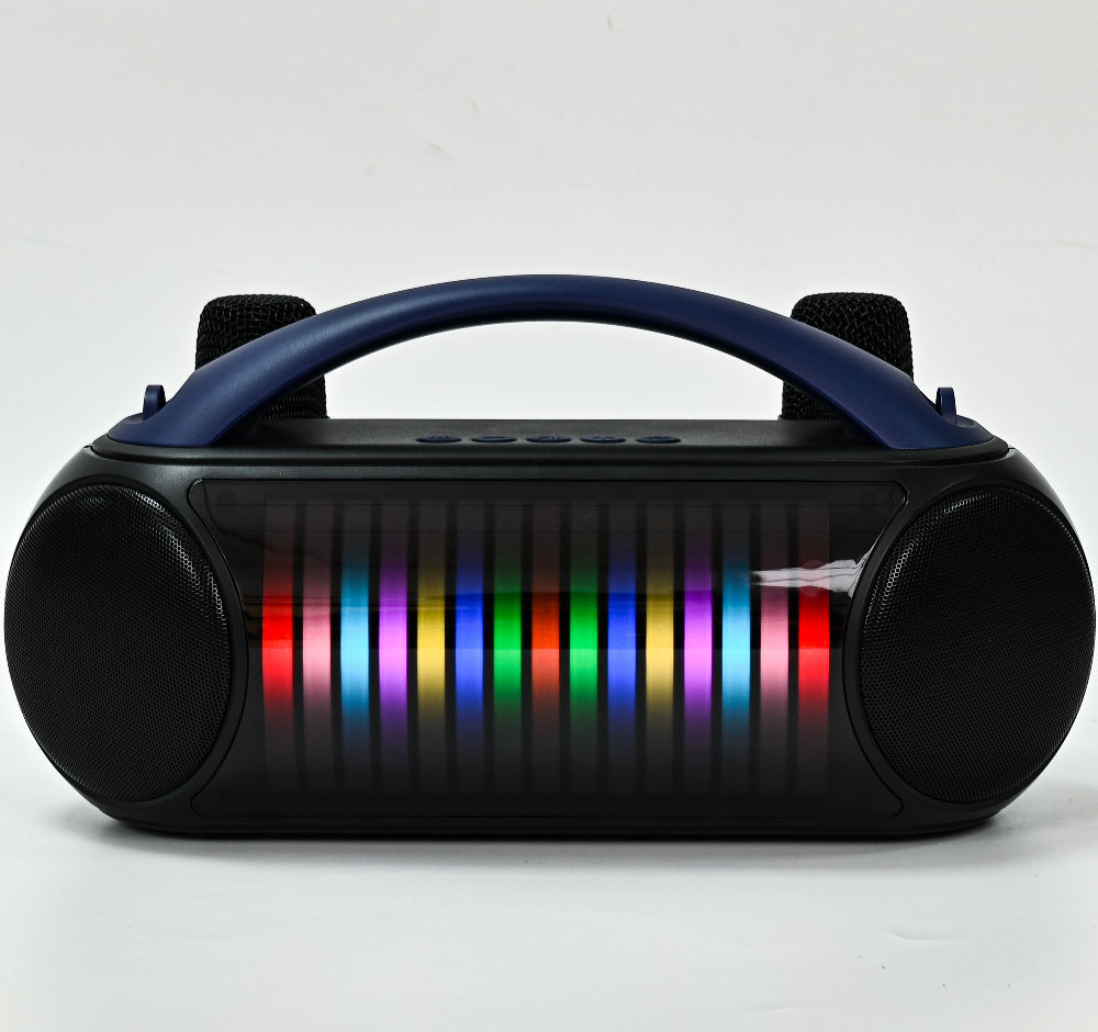 Bluetooth Karaoke Speaker W/ Dual Wireless Microphone