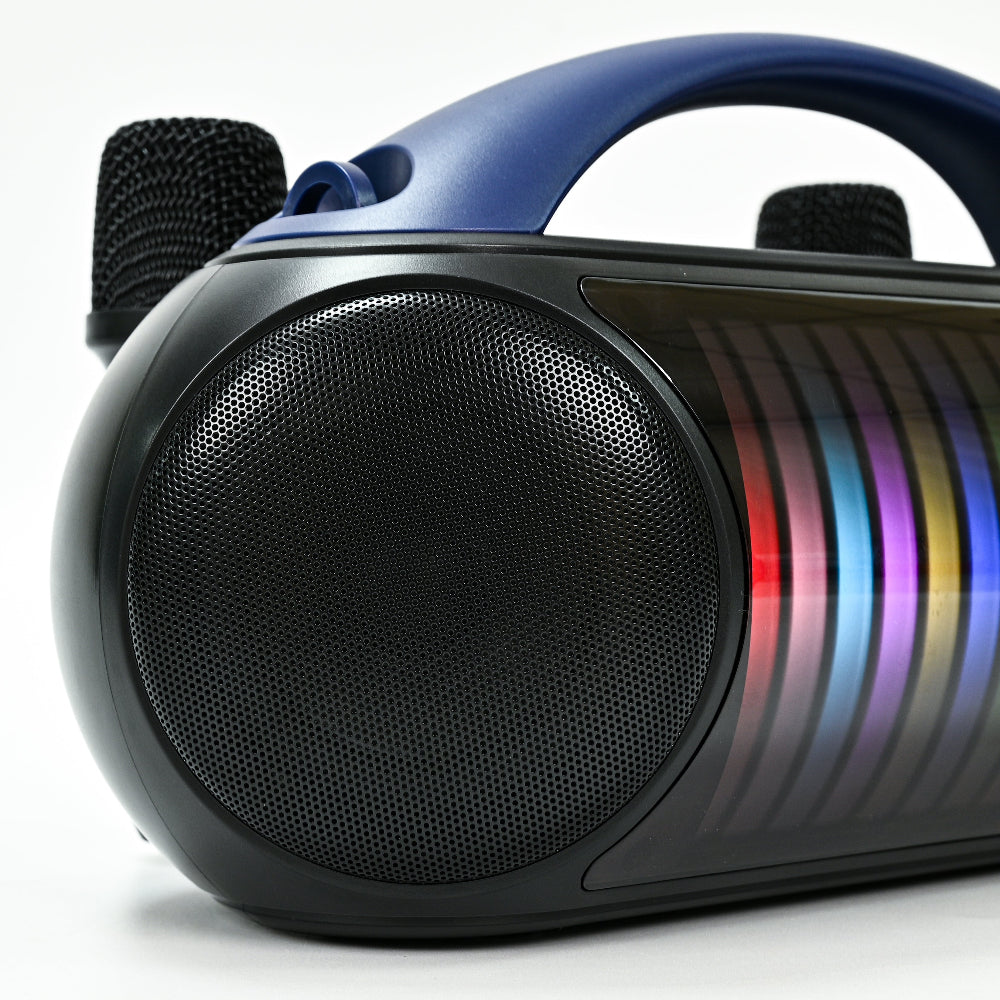 Bluetooth Karaoke Speaker W/ Dual Wireless Microphone