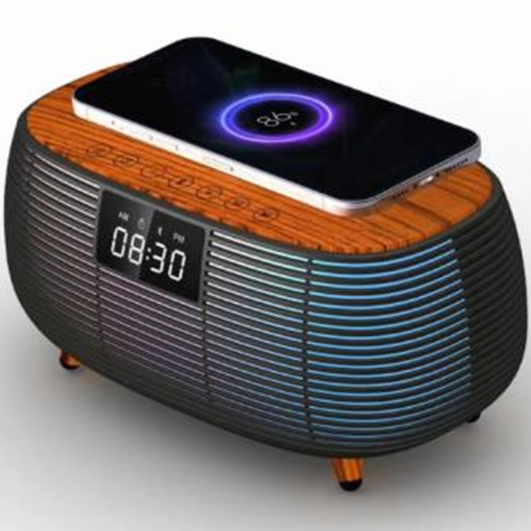 Bluetooth Speaker with QI wireless charger and RGB light show