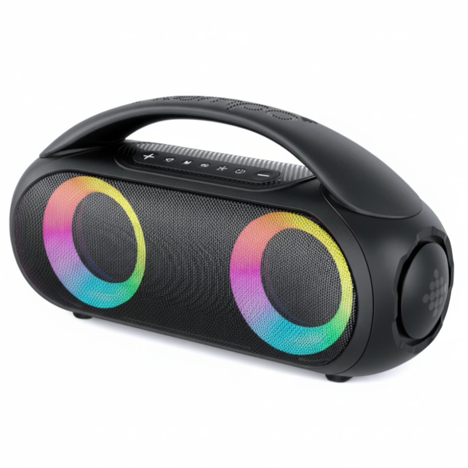 Bluetooth Stereo Speaker W/ LED Light Show