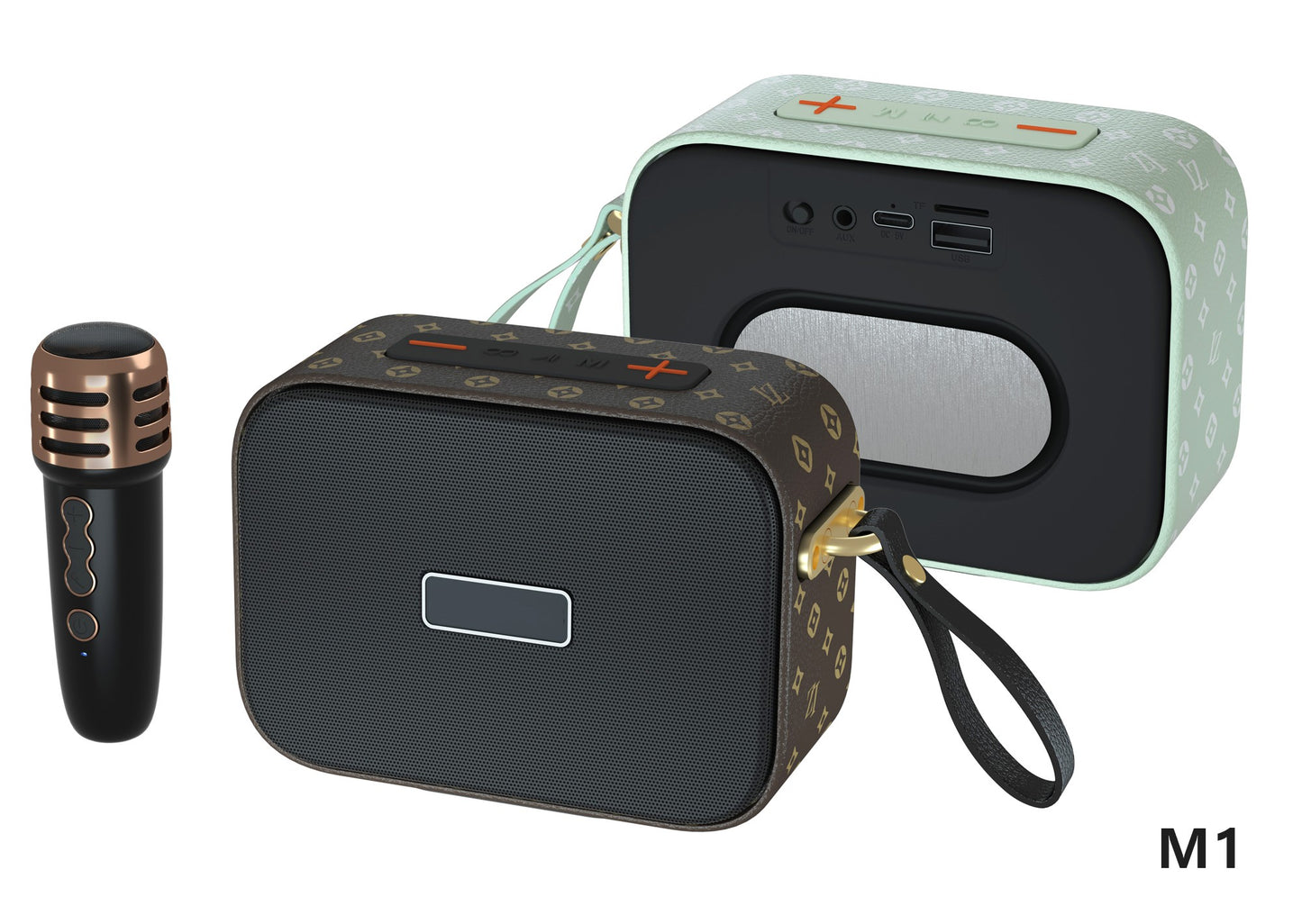Retro Bluetooth Karaoke Speaker W/ Single Wireless Microphone