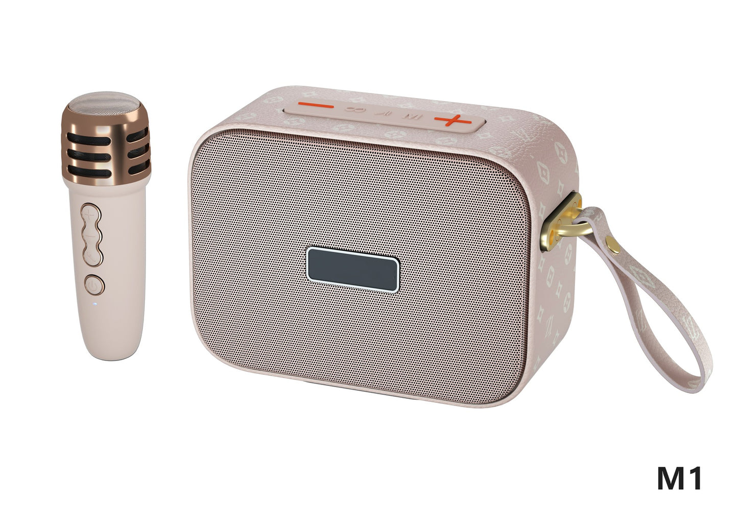 Retro Bluetooth Karaoke Speaker W/ Single Wireless Microphone