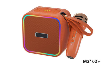 Retro Bluetooth Karaoke Speaker W/ Single Wireless Microphone