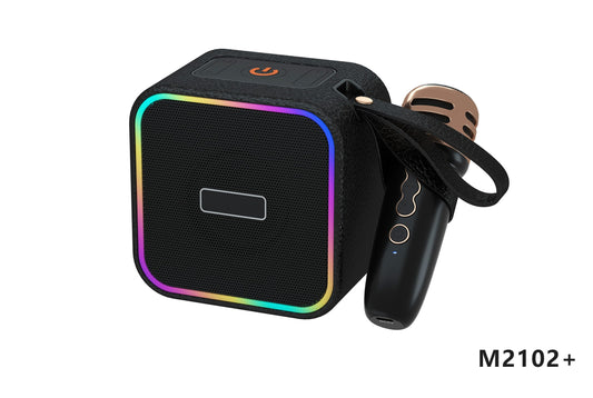 Retro Bluetooth Karaoke Speaker W/ Single Wireless Microphone