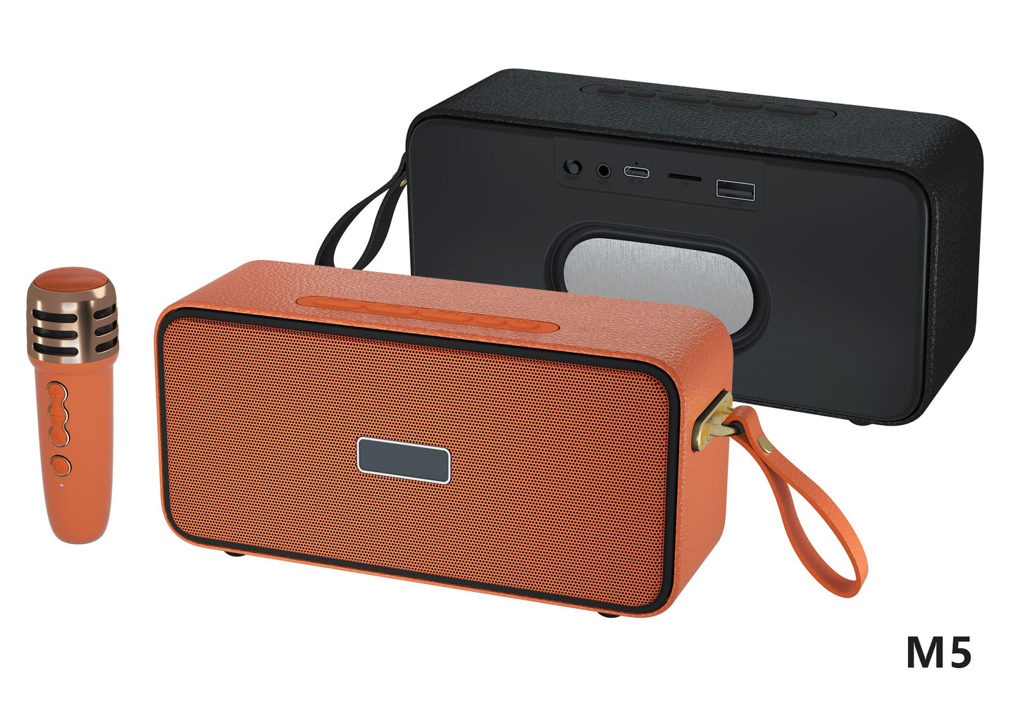 Retro Bluetooth Karaoke Speaker W/ Single Wireless Microphone