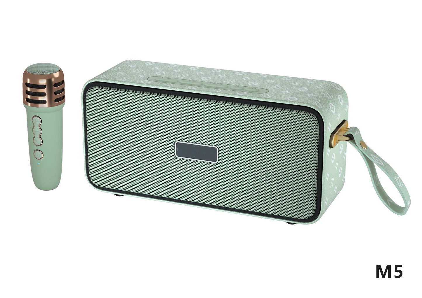 Retro Bluetooth Karaoke Speaker W/ Single Wireless Microphone