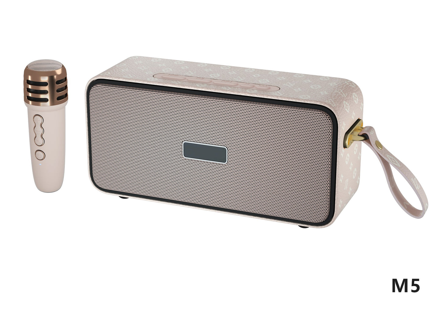 Retro Bluetooth Karaoke Speaker W/ Single Wireless Microphone