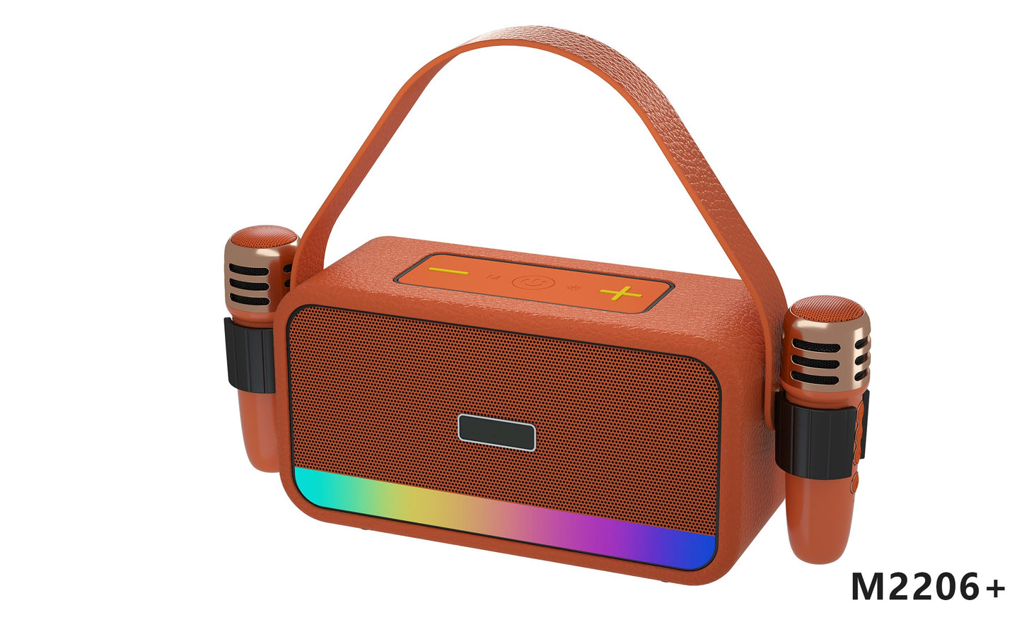 Retro Bluetooth Karaoke Speaker W/ Dual Wireless Microphone