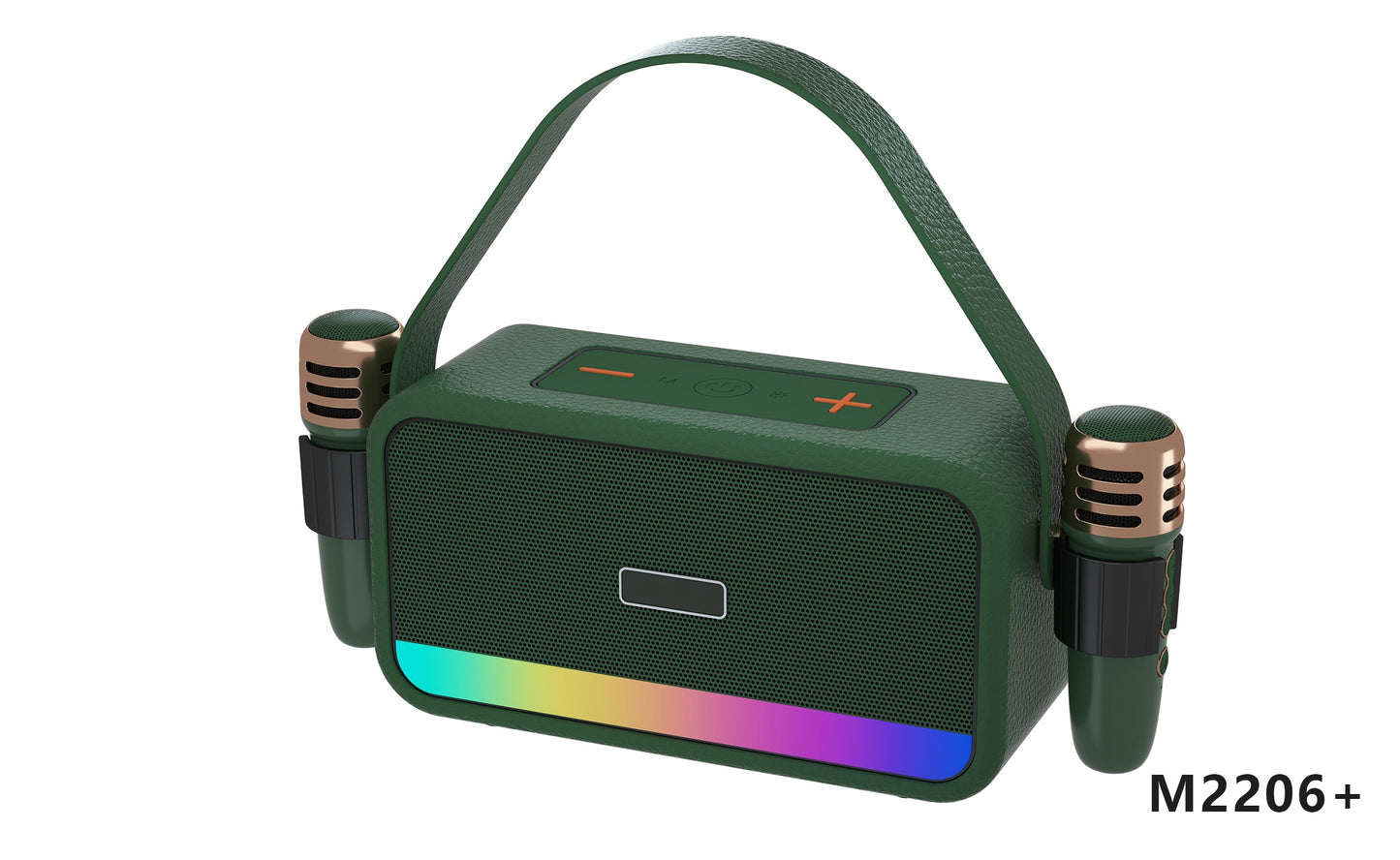 Retro Bluetooth Karaoke Speaker W/ Dual Wireless Microphone