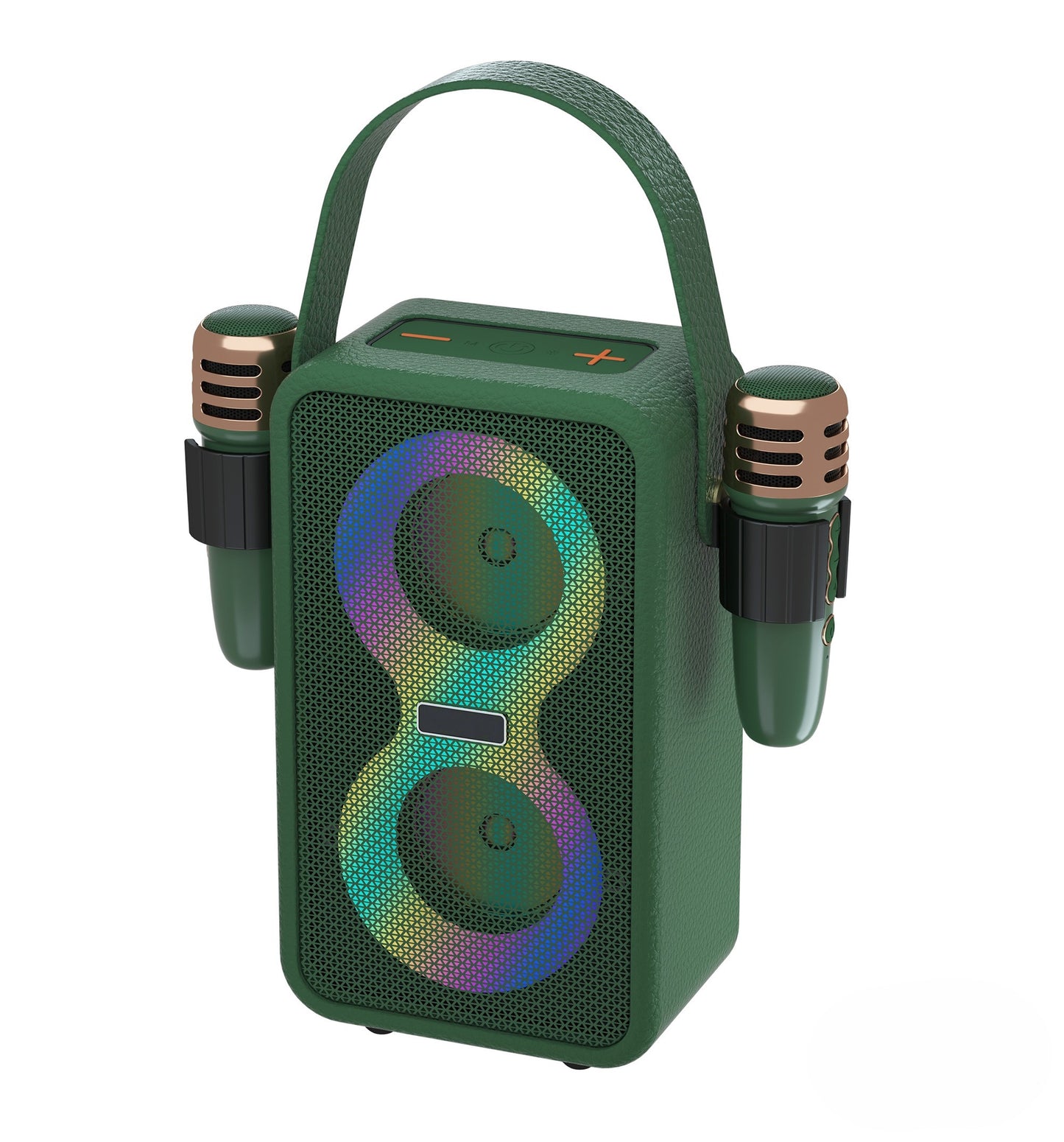 Retro Bluetooth Karaoke Speaker W/ Dual Wireless Microphone
