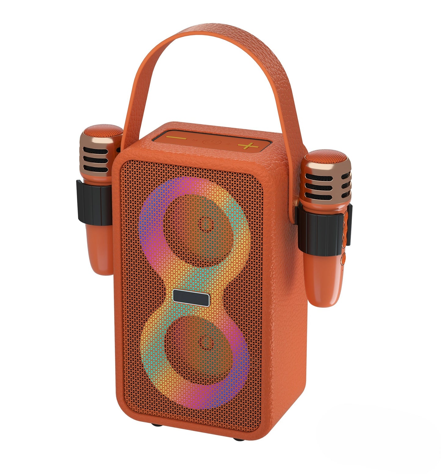Retro Bluetooth Karaoke Speaker W/ Dual Wireless Microphone