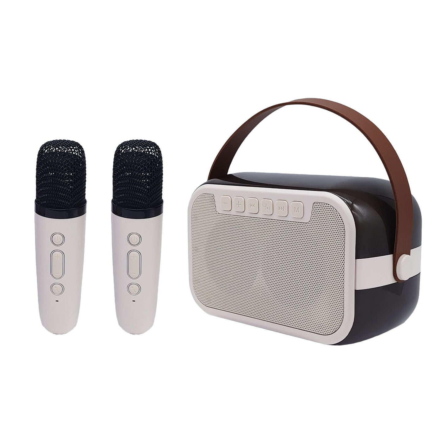 Bluetooth Karaoke Speaker W/ Dual Wireless Microphone
