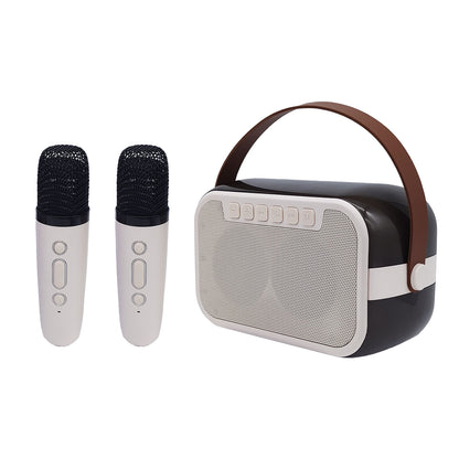 Bluetooth Karaoke Speaker W/ Dual Wireless Microphone