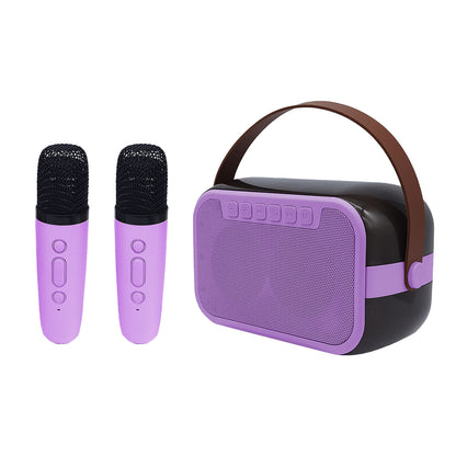 Bluetooth Karaoke Speaker W/ Dual Wireless Microphone