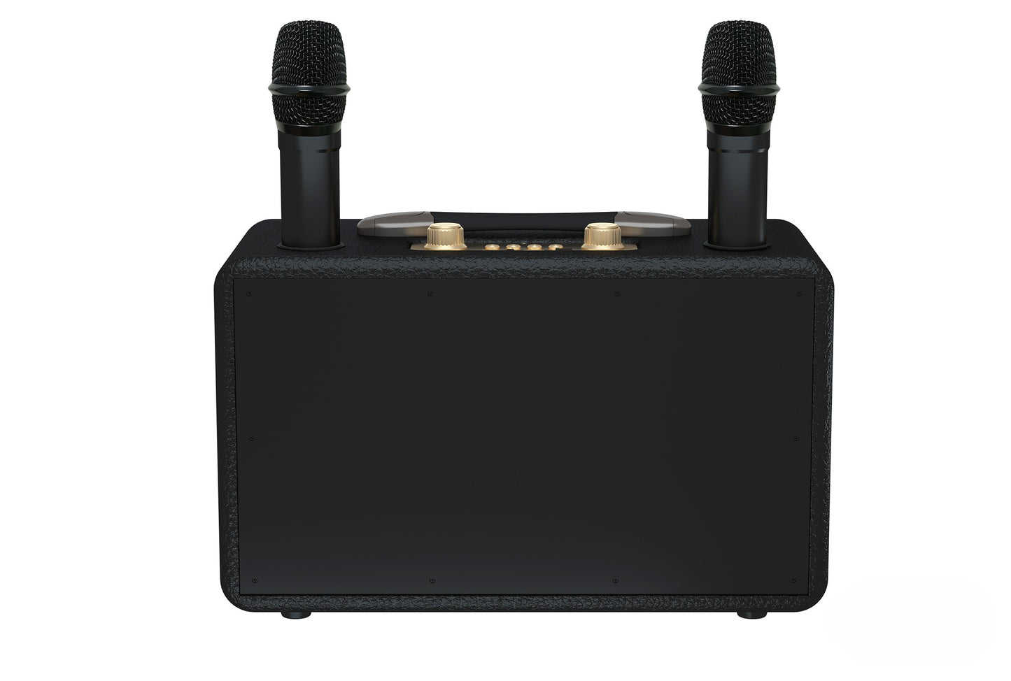 Retro Bluetooth Karaoke Speaker W/ Dual Wireless Microphone
