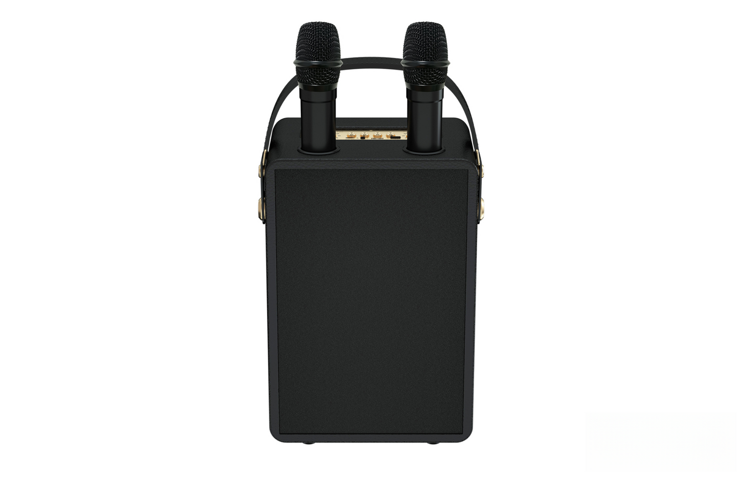Retro Bluetooth Karaoke Speaker W/ Dual Wireless Microphone