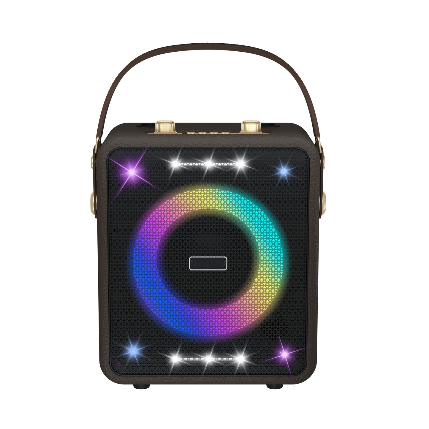 Retro Bluetooth Karaoke Speaker W/ Dual Wireless Microphone