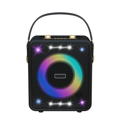 Retro Bluetooth Karaoke Speaker W/ Dual Wireless Microphone