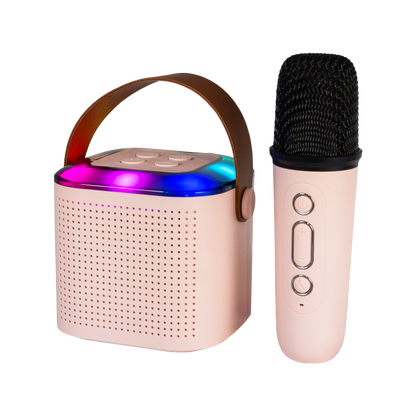 Bluetooth Karaoke Speaker W/ Single Wireless Microphone