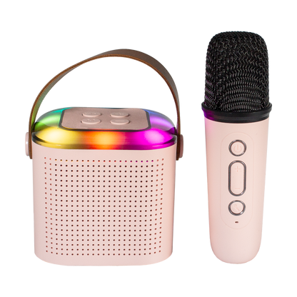 Bluetooth Karaoke Speaker W/ Single Wireless Microphone