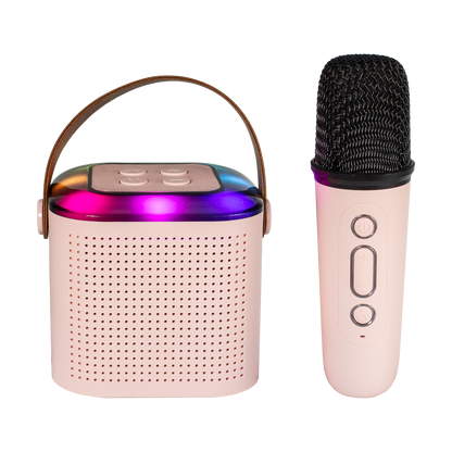 Bluetooth Karaoke Speaker W/ Single Wireless Microphone