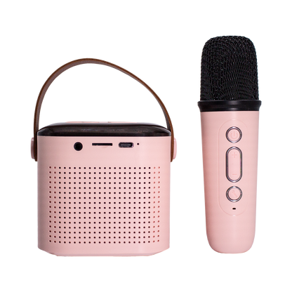 Bluetooth Karaoke Speaker W/ Single Wireless Microphone
