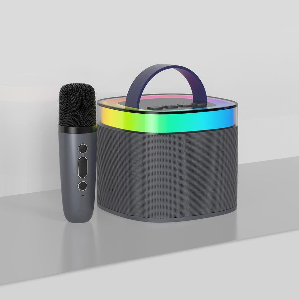 Bluetooth Karaoke Speaker W/ Dual Wireless Microphone