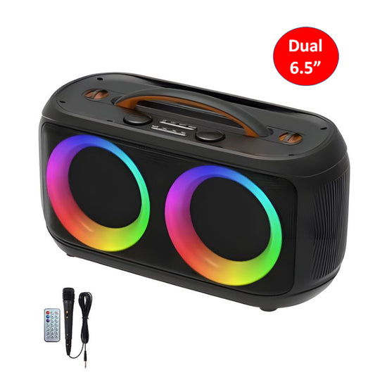 Bluetooth Party Speaker w/ RGB LED Light (PS06616)